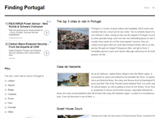 Tablet Screenshot of findingportugal.com